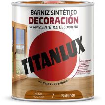Barniz sintético decoración brillante nogal 0,250L Titan lux M10100314