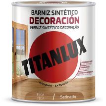Vernis synthétique teck satin décor 250ml Titanlux m11100914