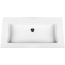 Veroni Solid Surface Mineralguss Waschbecken Waschtisch 80cm