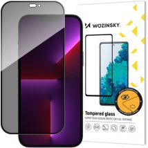 Cofi 1453 - Verre de protection de confidentialité avec filtre anti-espion pour iPhone 15, noir