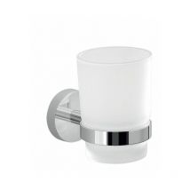 Bicchiere Porta Spazzolini Da Parete In Vetro 6,8X9,6 Cm Sparta