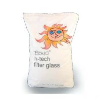 Verre technique recyclé spécialement développé pour les systèmes de filtration des piscines. Une seule granulométrie