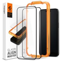 Verre trempé ALM Glass FC pour iPhone 15 Pro Max noir - SET de 2 pcs.