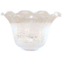 Granada abat-jour en verre mat 10x17cm bouche de 5cm