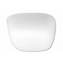 Verre vituber carré blanc opale 20cm lb 529665