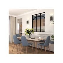 Espace Bricolage - Verrière D'Intérieur En Aluminium - 3 Vitrages Avec 2 Arches Et 1 Traverse - Noir - 105 X 123 Cm
