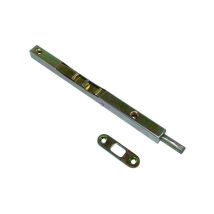 Map Industries – Verrou À Onglet À Entailler Avec Gâche 400 X 13 Mm – Finition Zingué Blanc – Pose Avec Ou Sans Entaillage – Pour Bois Dur