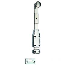 Map Massard - Verrou à plaquer avec gâche - Boîtier chromé 80x38x12 mm Tige 18x4 mm - L.350 mm - 280C350