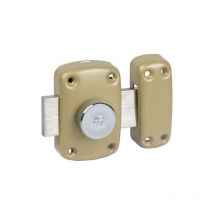 Verrou à bouton cyclop 7600 Jaune/Doré 40 Varié Bronze 95 60