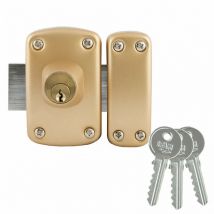Verrou double cylindre série D5 60mm (3 clés) Ifam