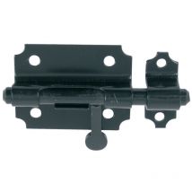 Industrielle De Sedan - Verrou de box bouton poire diamètre 12mm zingué noir - jardinier massard - 9520223