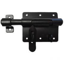 Verrou de box porte-cadenas standard mermier Noir - Ø14 mm - M-499142