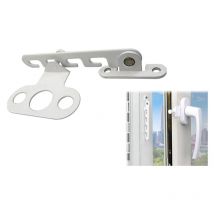 Verrou de fenêtre pour fenêtre basculante, régulateur de fenêtre, butoir de porte et de fenêtre avec 2 vis