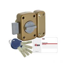 Iseo City - Verrou de haute sûreté isr 50 avec 5 clés protégées cylindre de 45 mm bouton intérieur