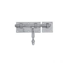 Torbel - Verrou d'écurie avec gâche acier zingué en 160 x 70 x 4 mm pêne de ø 18 mm