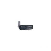 Verrou Électronique À Code Pour Casiers E10 Mini - Zamak Finition Noir - Horizontal - Dom