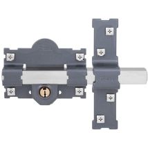 Verrou en acier calibré – 80 mm x 100 mm x 260 mm – Loquet et targette – FAC