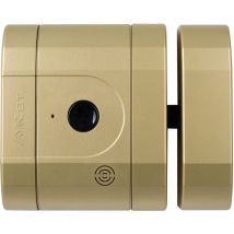AYR - Verrou int-LOCK Bluetooth avec 2 télécommandes + app pour Smartphone, finition laiton Mat