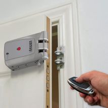 Mengual - Remock Lockey Pro Silver Deadbolt 4Control+piles+adapter