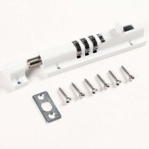 Verrou pour portail, verrouillage par combinaison mécanique – Plus besoin de clefs – Parfait pour portails, hangars, tout espace de stockage et toute