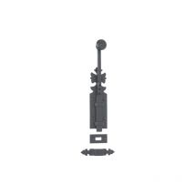 Bouvet - Verrou rustique 1307 400 mm - fer noir - 20748