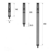 Fapim - Verrou aluminium en feuillure titan l 140mm gris 3714G5