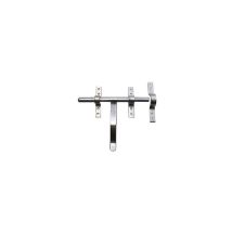 Verrou vervelle renforcé zingué 16mm – Acier zingué blanc – 2 vervelles et 1 gâche à patte – Quincaillerie