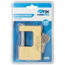 Ferrestock - cadenas rectangulaire avec 2 clés 90MM