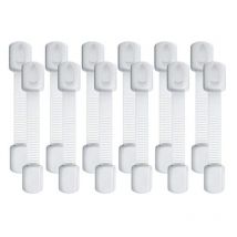 Verrouillage Sécurité, Sécurité Enfant Portes, Protection Enfant Meuble,12 Securite Porte Enfant,Bloque Porte Bébé Verrouillage Sécurité pour