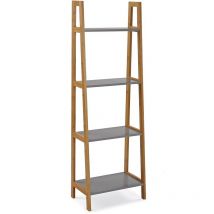 Versa - Billy Mobile bagno, Mobiletto bagno Salvaspazio, Mobiletti, Scaffalatura organizzativa a 4 ripiani, Misure (a x l x l) 120 x 40 x 24,5 cm,