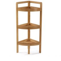 Karlstad Mobile da Bagno Ausiliario, con 3 Ripiani, Misure (a x l x p) 85 x 29 x 29 cm, Bambù, Marrone - Versa