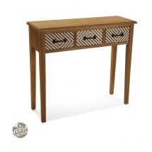 Versa - Severn Consolle ingresso, Tavolo Consolle, Tavolino Ingresso, Tavolo salotto, con 3 cajones, Misure (a x l x l) 80 x 30 x 90,5 cm, Legno,
