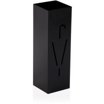Regn Portaombrelli per Ingresso, Camera o Corridoio, Portaombrelli Moderno, Misure (h x l x l) 49 x 15,5 x 15,5 cm, Metallo, Nero - Versa