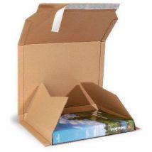 Transpak - Versandkarton Ordner A4 Maße 320x290x35-80mm braun SK-Verschluss passend für A4