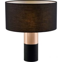 Ayden Table Lamp with Touch Control, Standing Light with Tap Sensor, Modern Lighting in Black for Living Room, Bedroom or Dining Room - Teamson Home
