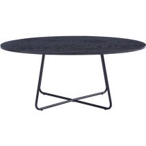 Couchtisch Oval novaris - 110 x 66 cm Farbe: Dark Oak Sofatisch Wohnzimmertisch - Home Deluxe