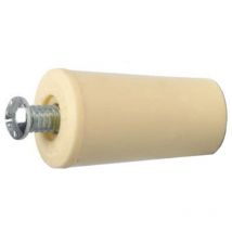 Schachtel mit 50 kurzen elfenbeinfarbenen Blindstopfen 35 mm