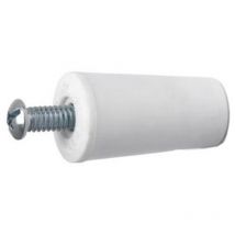 Schachtel mit 50 kurzen weißen Fensterladenstoppern 35 mm