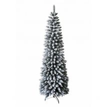 Xone - Verschneiter Weihnachtsbaum 'Dimitri Slim' aus hochwertigem pvc für kleine Abmessungen -240 cm