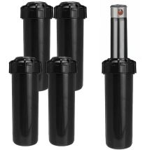 Gncgarden - Versenkregner, Rotierende Düse, Reichweite 6,9 - 15,6 Meter. 3/4' Innengewinde. Packung Mit 5 Stück. Exclusives Angebot