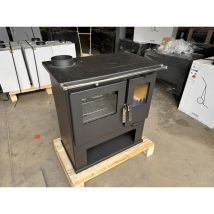Estufa De Leña Verso Cs – 7,7 Kw Placa Superior Metálica, Eficiencia Y Salida De Humos Lateral Izquierda