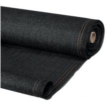Verstärkter Sichtschutz 1,8 x 10 m schwarz 220 gr/m² Luxus pro