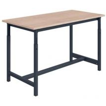 Werkbank Für Werkstätten, Höhenverstellbar - 1500x750x780/1060mm - Anthrazit Ral5016 - W010020244-ga