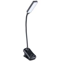 Gsc - Verstellbare Led-lesetaschenlampe Mit Klemmclip (1w 3cct 100lm) Ip20 39x310x79mm Mit Usb-aufladung Schwarze Farbe