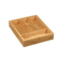 Verstellbarer bambusbesteck organizer 4/6 fächer - Dm Creation - 00200