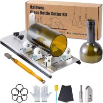 Verstellbares Glasflaschenschneider-set, Diy-werkzeug, Edelstahl-schneidemaschinen-set Für Wein, Bier, Alkohol, Whiskey, Alkohol, Champagner, Runde 