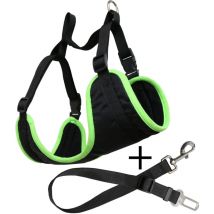 Verstellbares Yatek Hundegeschirr für Auto, geeignet für die meisten Fahrzeuge, starkes Material, Größe m