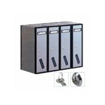 Boîte aux lettres intérieure SC5V – Acier galvanisé – Aluminium argenté – 50 x 25 x 40 cm