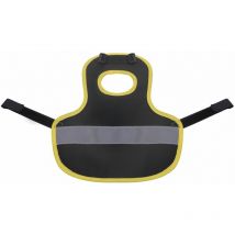 Noir Harnais de poulet poule, tablier de selle de poule gilet réfléchissant pour animaux de compagnie vêtements de poulet gilet de protection en