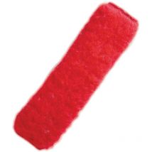 Rouge - Nasalina en agneau synthétique pour brides anglaises et occidentales